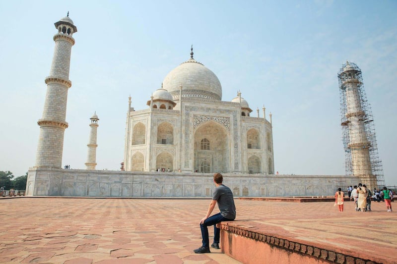 Mark Zuckerberg at Taj Mahal on October 27, 2015. Mark Zuckerberg / Facebook