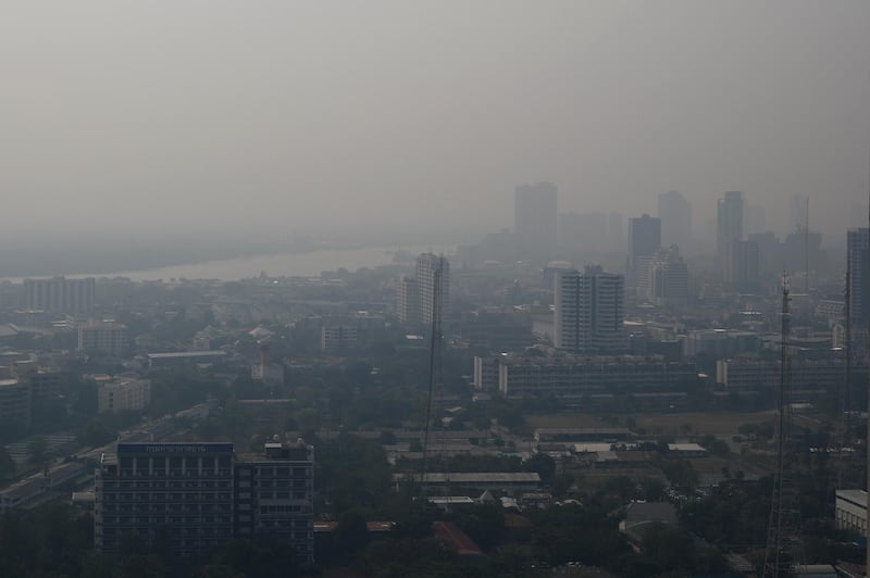 Heavy smog lingers over Bangkok on January 30, 2019. EPA