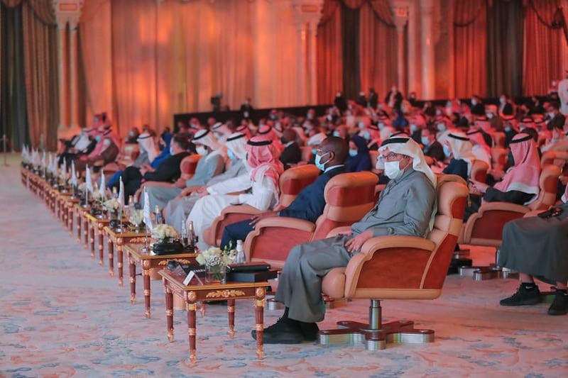 A socially-distanced crowd attends this year's Future Investment Initiative conference in Riyadh. Courtesy: the Future Investment Initiative 