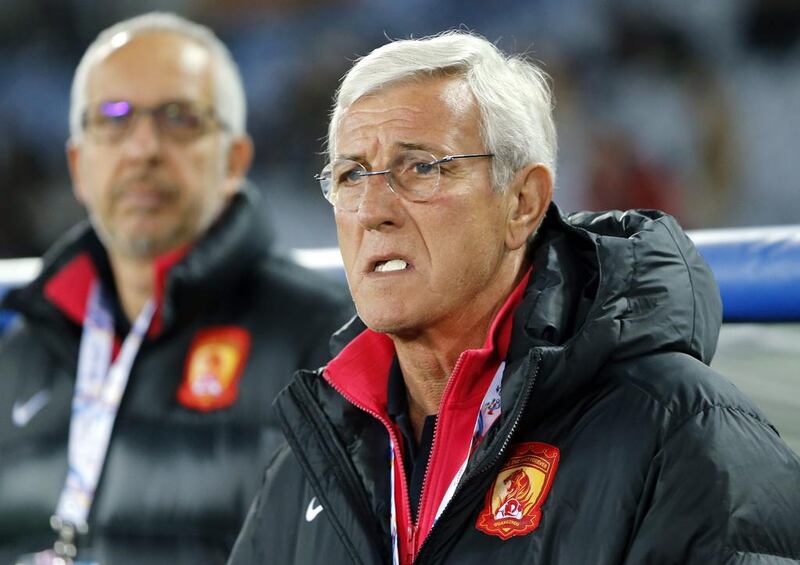 Under Lippi, the defending champion Evergrande's record against J-League sides is nine out of 10 in the continental competition. Shuji Kajiyama / AP Photo