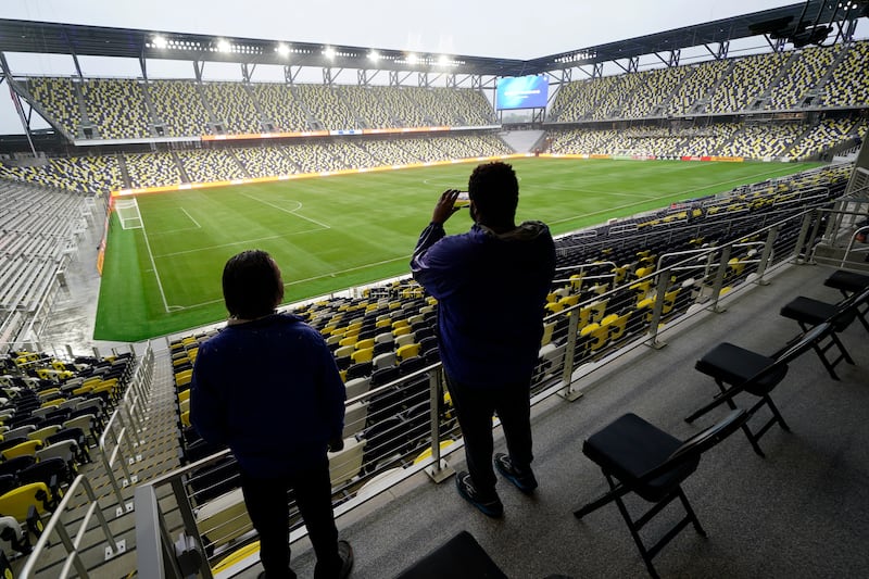 The 30,000-seat stadium in Nashville hosts its first game on May 1 against Philadelphia Union.  AP