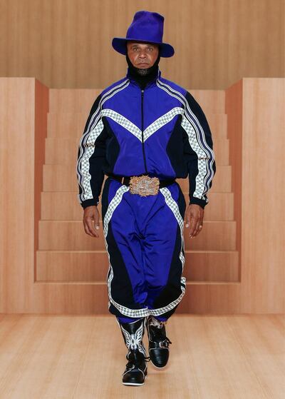 UK musician Goldie was one of the models for the spring/summer 2022 menswear collection. Courtesy Louis Vuitton