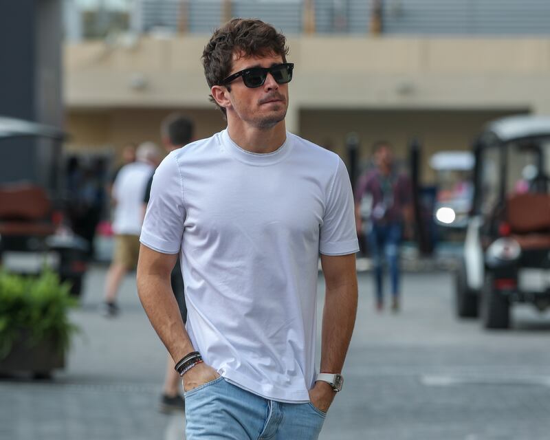 Charles Leclerc of Ferrari in Abu Dhabi