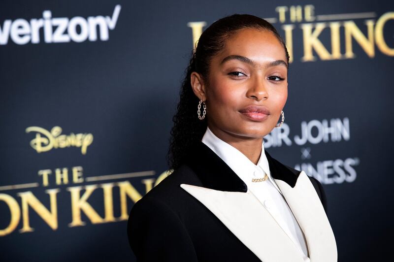 epa07706655 US actress Yara Shahidi poses on the red carpet prior to the world premiere of 'The Lion King' at the Dolby Theater in Hollywood, California, USA, 09 July 2019. The film will be released in US theaters on 19 July.  EPA-EFE/ETIENNE LAURENT