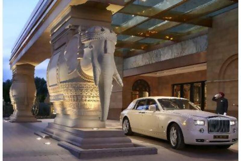 A night in the maharajah suite at the Leela Palace comes with a complimentary chauffeur-driven Rolls-Royce.