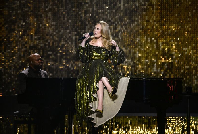 Adele performs. Getty Images