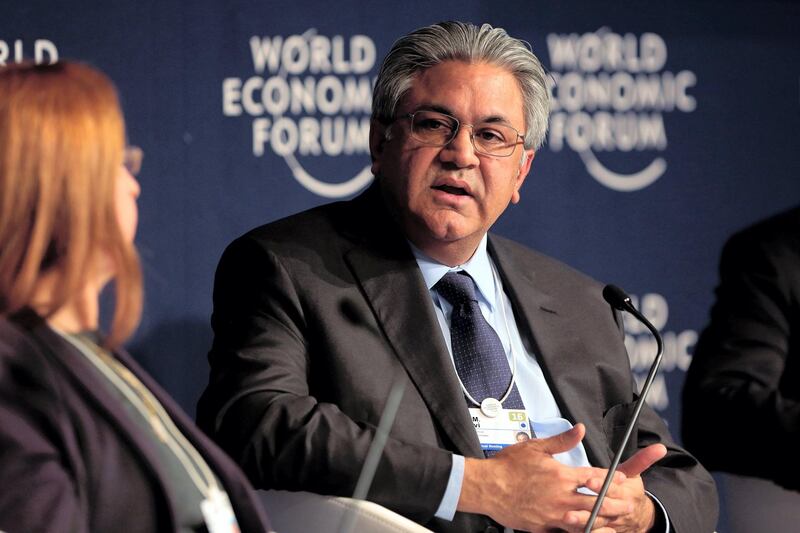 Arif Naqvi, chief executive officer of Abraaj Capital Ltd., speaks during a panel session at the World Economic Forum (WEF) in Davos, Switzerland, on Friday, Jan. 22, 2016. World leaders, influential executives, bankers and policy makers attend the 46th annual meeting of the World Economic Forum in Davos from Jan. 20 - 23. Photographer: Jason Alden/Bloomberg via Getty Images 