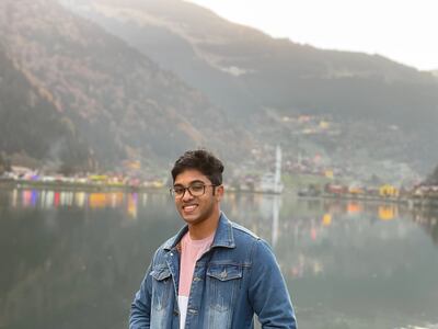 Baahir Sameesh, a 19-year-old Indian in Dubai, will be heading to Vrije University in Amsterdam in September to start his bachelors degree in artificial intelligence. Photo: Baahir Sameesh