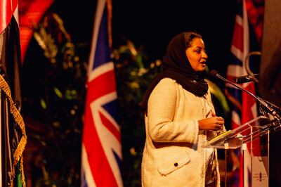 Emirati marine conservation specialist Dr Hind Al Ameri talked about  turtles on the UAE's coastlines. Photo: Embassy of the United Arab Emirates in London
