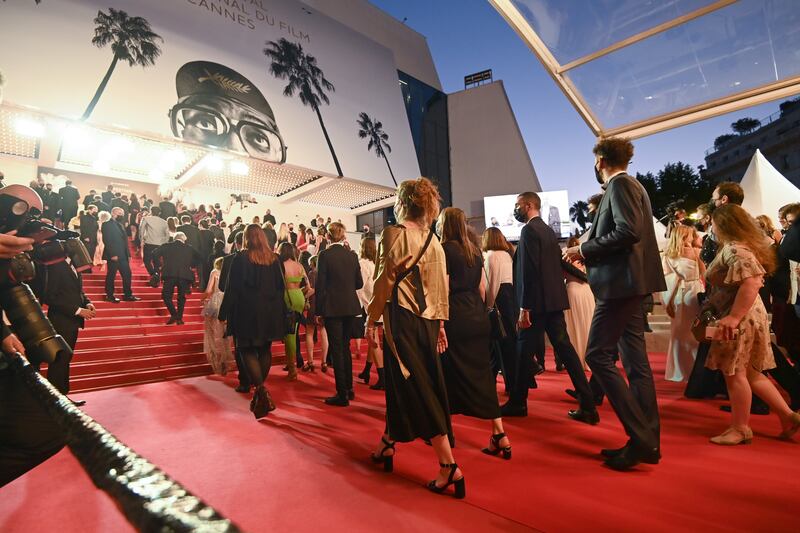 General view of the red carpet at the 'Verdens Verste Menneske (The Worst Person In The World)' screening during the 74th annual Cannes Film Festival in Cannes, France. Getty Images