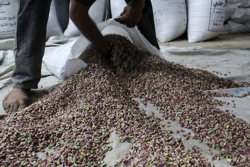 Syrian Agriculture Ministry official Jihad Mohamed said pistachio farming had suffered because the areas in which  the nuts are grown had been badly affected by the war.