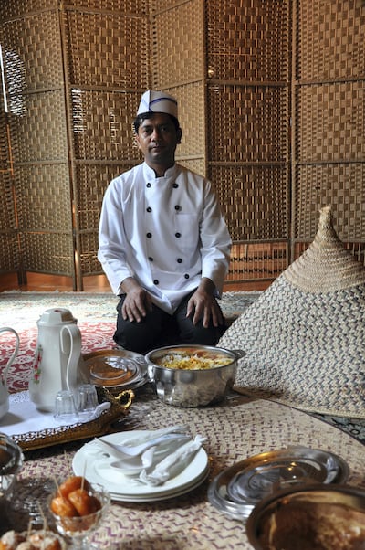 Being served margooga in the home of Salha Al Shamsi in Al Ain. Courtesy Alexandra Von Hahn