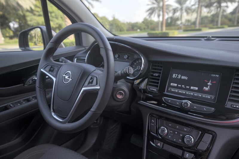 Dubai, United Arab Emirates - January 5th, 2018: Exterior and interior pictures of the Opel Mokka X. Friday, January 5th, 2018 at Emirates Hills, Dubai. Chris Whiteoak / The National