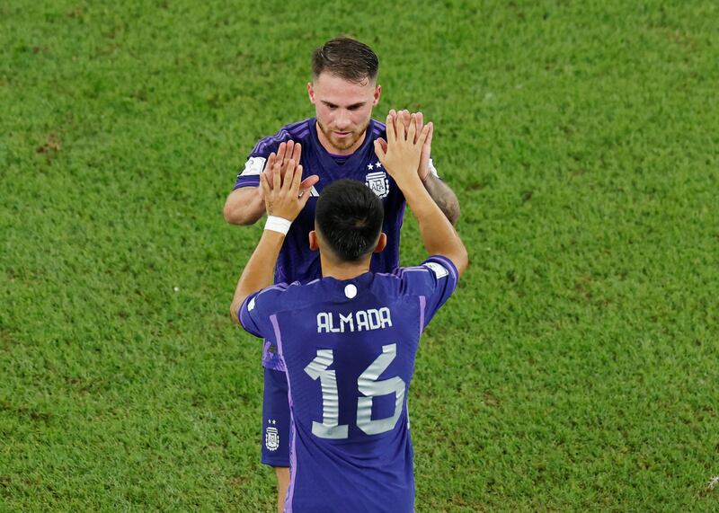 Thiago Almada NA - On for Macallister after 83 mins, the 21-year-old became the first MLS player to play for Argentina in the World Cup finals. 
Reuters