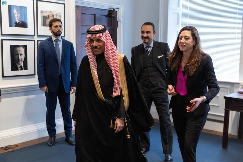 Saudi Arabia's foreign minister visited Chatham House in London. Photo: SPA