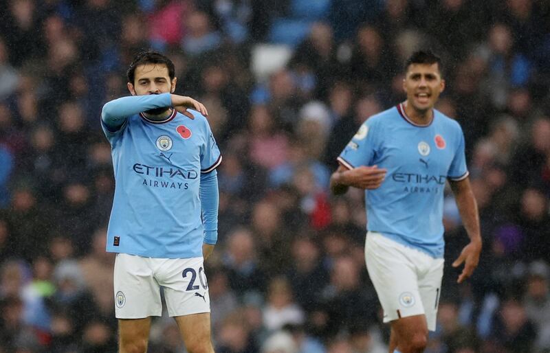 Bernardo Silva 7 – Plenty of energy and endeavour after his side was reduced to ten men. Carded at the end of the first half for dissent after being tripped by Wilson. Reuters