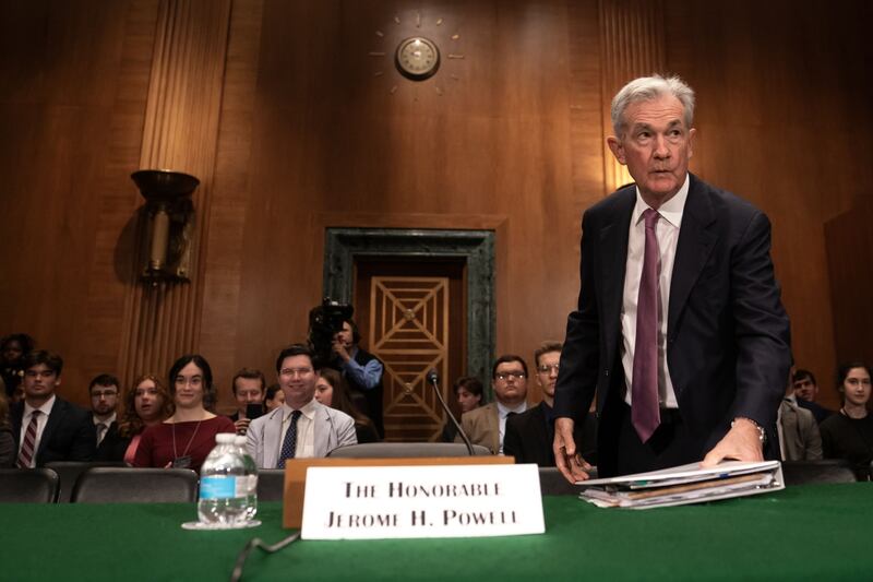 US Federal Reserve chairman Jerome Powell has hinted at two more interest rate hikes this year. Bloomberg