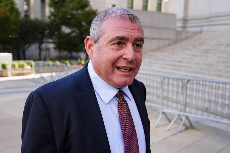 Lev Parnas, Ukrainian-American businessman and former Giuliani associate, arrives at the US Court in the Manhattan borough of New York City for his trial. Reuters