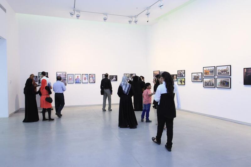 The opening of the Vantage Point 2 exhibition in Sharjah in September 2014. Courtesy Sharjah Art Foundation