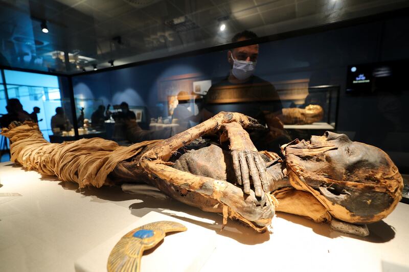 Among the museum’s most prominent exhibits are two well-preserved mummies. Reuters
