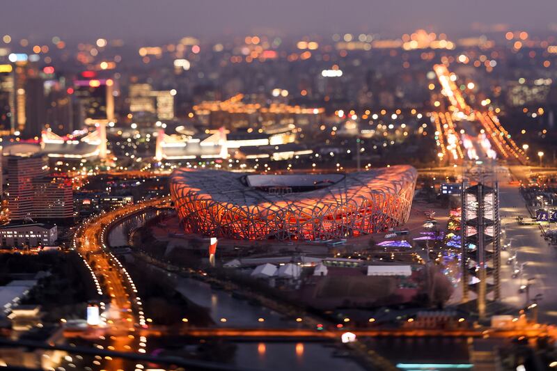 A general view of the Birds Nest stadium in Beijing, China, the venue for the 2022 Winter Olympics opening and closing ceremonies in Beijing, China. The Beijing 2022 Winter Olympics are set to open on February 4. Getty Images