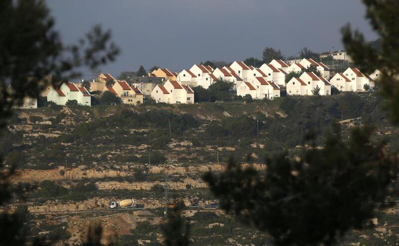 A general view of the Jewish settlement of Ateret west of the city of Ramallah in the occupied West Bank. Abbas Momani / AFP