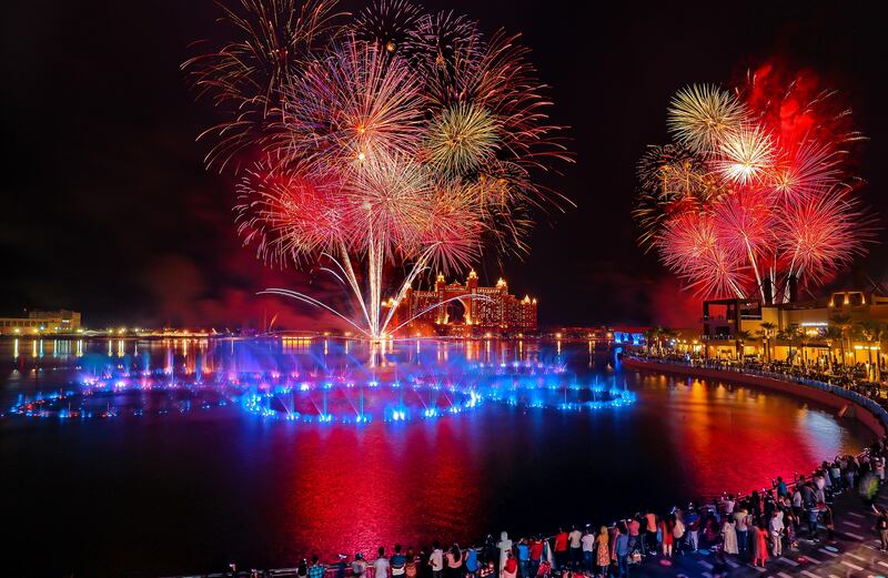 The Pointe in Dubai will host a fireworks and fountain show at 9pm on December 2