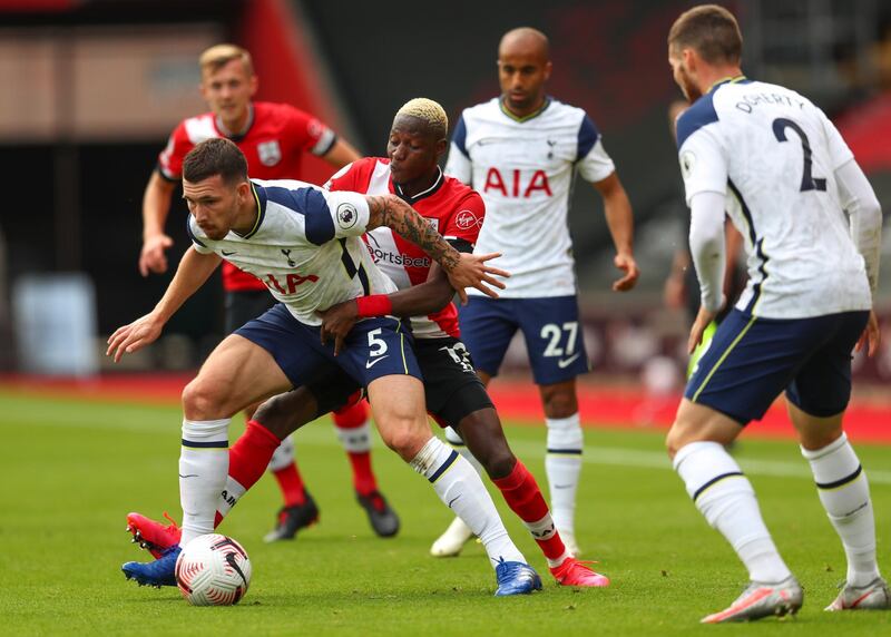 Pierre-Emile Hojbjerg - 7: Back at his former home, would've “enjoyed” a lovely welcome back from Romeu, which looked nasty. Patrolled midfield after the interval. EPA