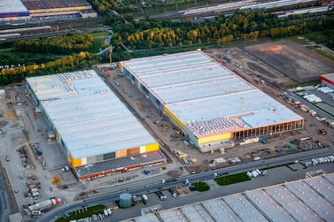 The two large warehouse units sold by Rasmala Investment Bank and Gulf Islamic Investments for $155m. Courtesy Rasmala Investment Bank