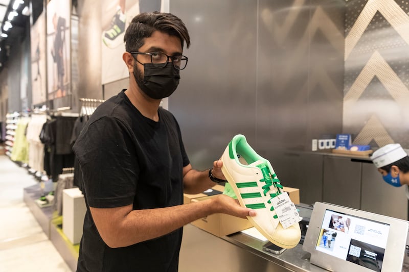 Saud Sattar with one of the first pairs. Antonie Robertson / The National
