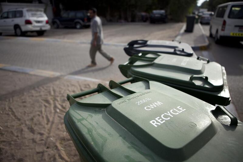 Recycling is one of the major aims of our waste-management authority.  (Silvia Razgova/The National)

