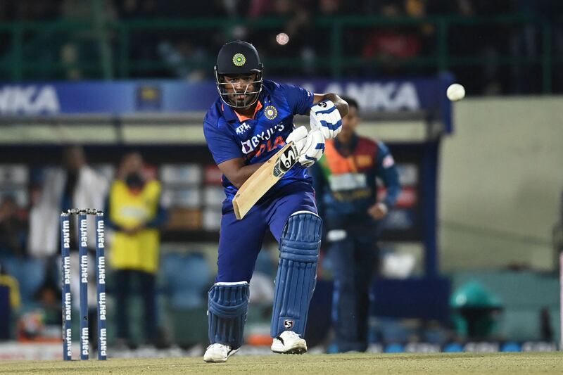 Sanju Samson played another attacking T20 knock in  Dharamsala. AFP