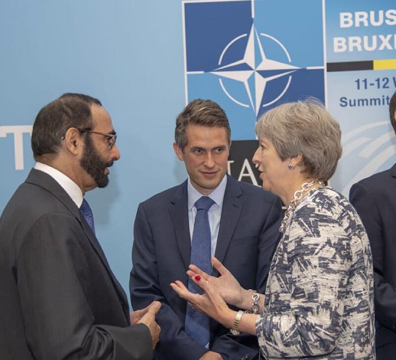 Al-Bawardi heads the state delegation at the NATO summit in Brussels. Wam