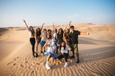 Now United have spent two weeks in Abu Dhabi as they shoot a new music video. Courtesy Now United 