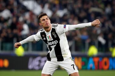 Cristiano Ronaldo is aiming to win a fourth successive Uefa Champions League title after Juventus booked their place in the quarter-finals. AP Photo