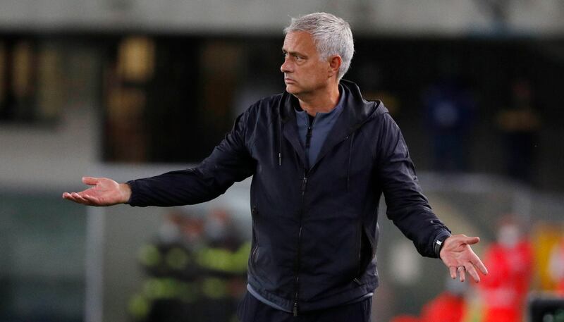 Roma manager Jose Mourinho. EPA