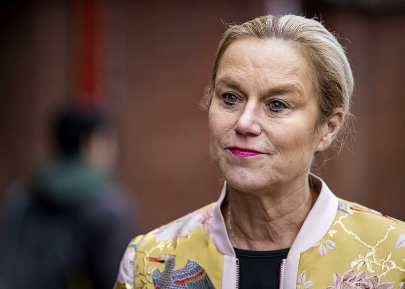 Dutch Sigrid Kaag of D66 Party speaks to the press after a group meeting in The Hague, The Netherlands, 14 December 2021, about the agreement for a new cabinet that the party leaders of VVD, D66, CDA and ChristenUnie agreed during negotiations with the informateurs.  ANP  EPA