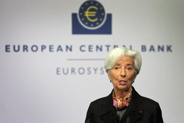 ECB president Christine Lagarde held the pandemic bond-buying programme at €1.85 trillion on Thursday. AFP