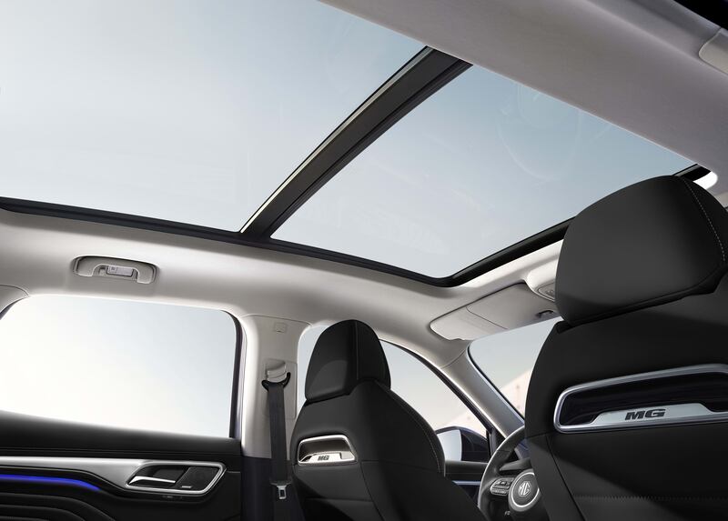 The Marvel R's panoramic sunroof.