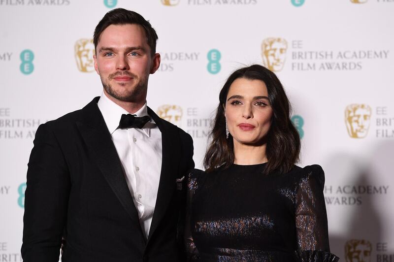 Nicholas Hoult and Rachel Weisz, who first worked together in About A Boy, presented the Best Director award, which went to Gullermo del Toro.  EPA/ANDY RAIN