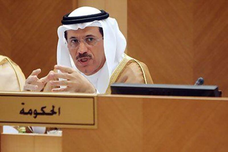 FNC members agreed with the Minister of Economy, Sultan Al Mansouri (pictured) to move a piece of legislation. Sammy Dallal / The National