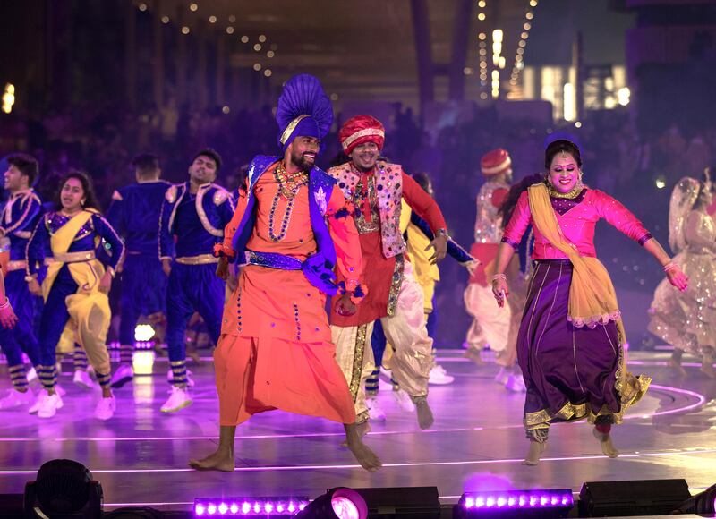 More than 70 performers celebrate Diwali at the Expo. Victor Besa / The National.