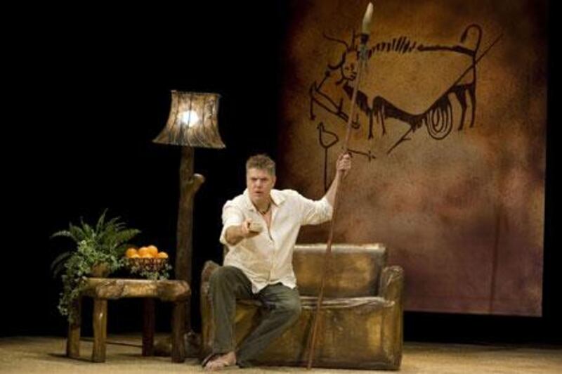 Mark Little stars in Defending the Caveman, a one-man show based on the temperamental differences between men and women.