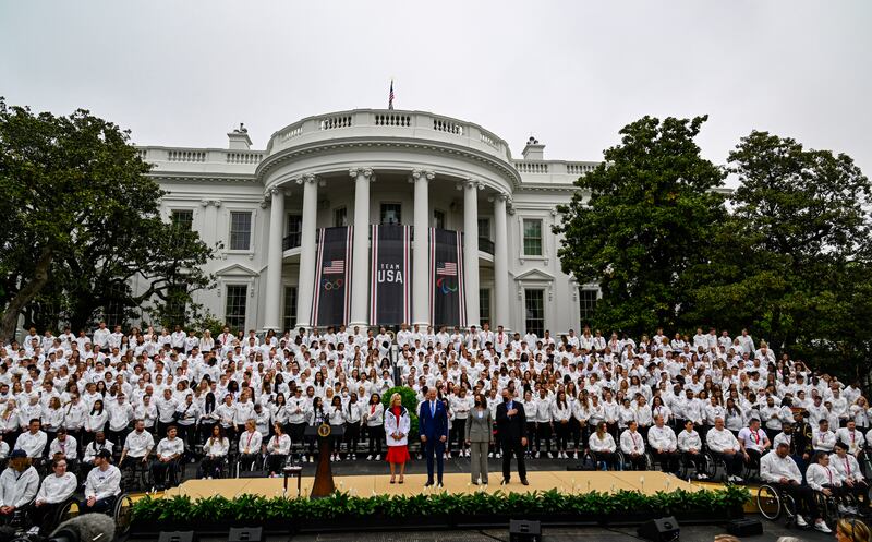 The US Olympic team during a Team USA visit to the White House. USA Today