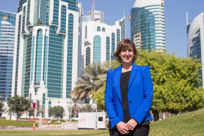 Nicola Milan, a senior consultant for Hill+Knowlton Strategies’ (H+K) Middle East sport’s practice team, in Doha, Qatar. Juliette Sawyer for The National