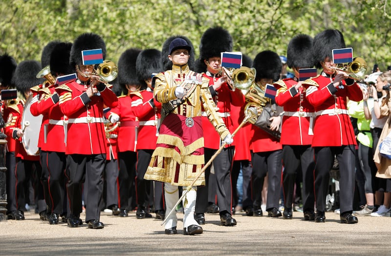 Members of the Band of the Grenadier Guards perform at Hyde Park. Getty Images