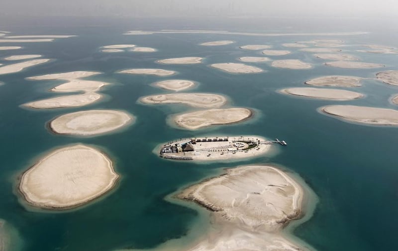 The island of Lebanon in the collection of man-made The World islands off the coast of Dubai. Reuters / Jumana El Heloueh