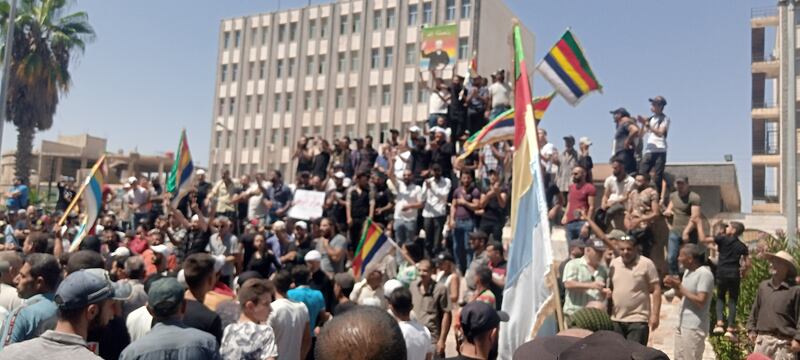 They were referring to Sheikh Wahid Al Balous, a prominent Druze leader who formed a powerful militia, called Men of Dignity, and died in a car bombing in Suweida in 2015. Photo: Suwayda24