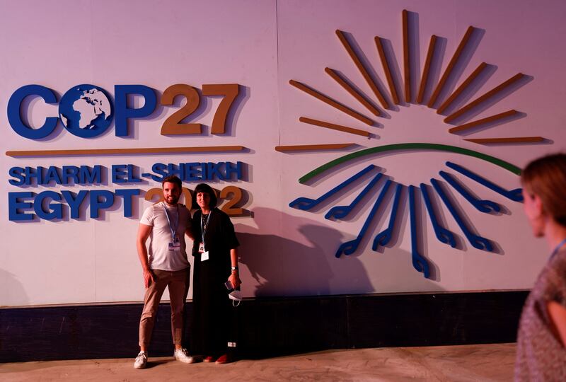 Participants at the Sharm El Sheikh International Convention Centre. Reuters