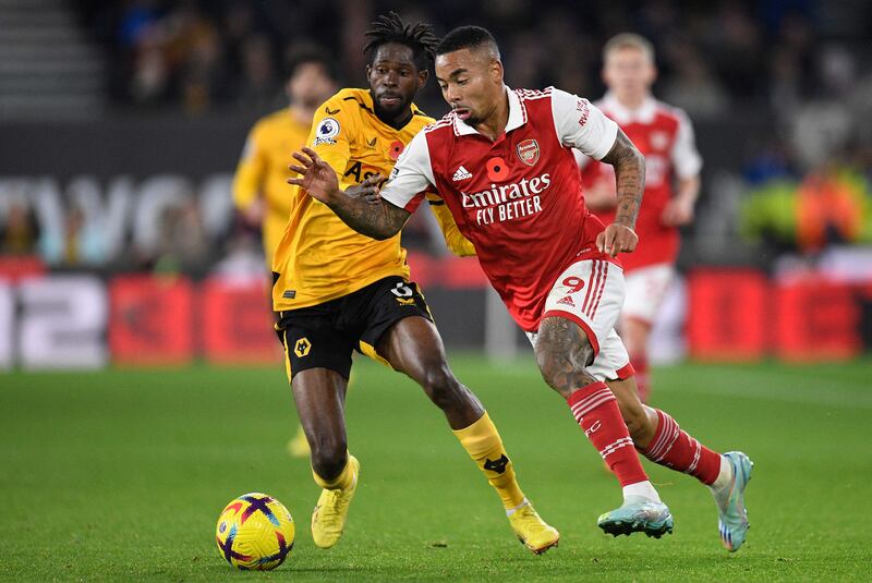 Gabriel Jesus – 9. Did everything but score, at least while onside. Clipped the bar in the first half but produced some world-class link-up play, including X-ray vision to thread through Vieira who found Odegaard to make it 1-0. Deserved a goal. AFP